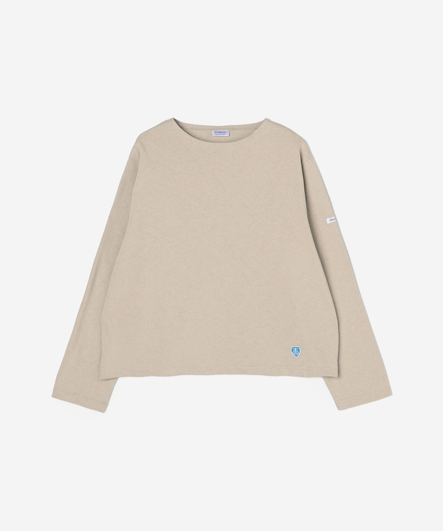 【ビショップ/Bshop】のコットンロード クルーネックTシャツ WOMEN インテリア・キッズ・メンズ・レディースファッション・服の通販 founy(ファニー) 　ファッション　Fashion　レディースファッション　Fashion for Women　トップス・カットソー　Cut & Sew Tops　シャツ・ブラウス・オフィスカジュアル　Elegant Blouses & Button-Ups　ロングTシャツ・Tシャツ　Longline T-Shirts & Tees　カットソー　Cut and Sewn Top　軽量　Lightweight, Ultra Light　長袖　Long Sleeve, Full Sleeve　フランス　France, French　フロント　Front, Front Design　ボーダー　Border, Stripe　GREIGE|ID: prp329100004866653 ipo3291000000036248108