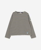 【ビショップ/Bshop】のコットンロード クルーネックTシャツ WOMEN 人気、トレンドファッション・服の通販 founy(ファニー) ファッション Fashion レディースファッション Fashion for Women トップス・カットソー Cut & Sew Tops シャツ・ブラウス・オフィスカジュアル Elegant Blouses & Button-Ups ロングTシャツ・Tシャツ Longline T-Shirts & Tees カットソー Cut and Sewn Top 軽量 Lightweight, Ultra Light 長袖 Long Sleeve, Full Sleeve フランス France, French フロント Front, Front Design ボーダー Border, Stripe thumbnail GREY系1|ID: prp329100004866653 ipo3291000000036248109