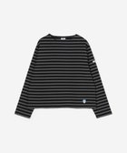 【ビショップ/Bshop】のコットンロード クルーネックTシャツ WOMEN 人気、トレンドファッション・服の通販 founy(ファニー) ファッション Fashion レディースファッション Fashion for Women トップス・カットソー Cut & Sew Tops シャツ・ブラウス・オフィスカジュアル Elegant Blouses & Button-Ups ロングTシャツ・Tシャツ Longline T-Shirts & Tees カットソー Cut and Sewn Top 軽量 Lightweight, Ultra Light 長袖 Long Sleeve, Full Sleeve フランス France, French フロント Front, Front Design ボーダー Border, Stripe thumbnail BLACK系2|ID: prp329100004866653 ipo3291000000036248112