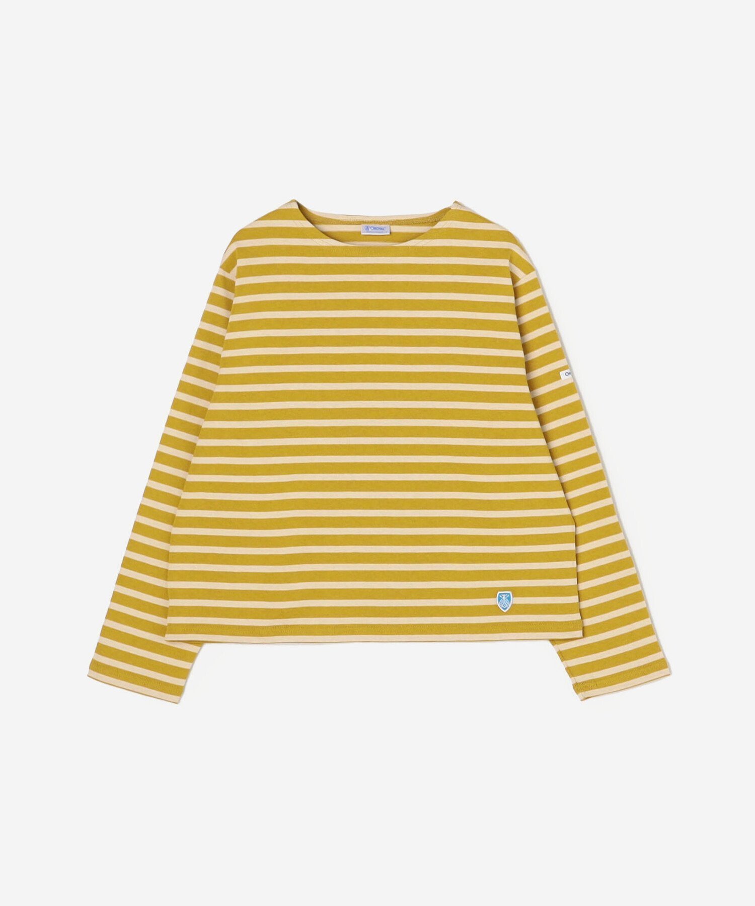 【ビショップ/Bshop】のコットンロード クルーネックTシャツ WOMEN インテリア・キッズ・メンズ・レディースファッション・服の通販 founy(ファニー) 　ファッション　Fashion　レディースファッション　Fashion for Women　トップス・カットソー　Cut & Sew Tops　シャツ・ブラウス・オフィスカジュアル　Elegant Blouses & Button-Ups　ロングTシャツ・Tシャツ　Longline T-Shirts & Tees　カットソー　Cut and Sewn Top　軽量　Lightweight, Ultra Light　長袖　Long Sleeve, Full Sleeve　フランス　France, French　フロント　Front, Front Design　ボーダー　Border, Stripe　YELLOW系1|ID: prp329100004866653 ipo3291000000036248115