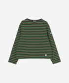 【ビショップ/Bshop】のコットンロード クルーネックTシャツ WOMEN 人気、トレンドファッション・服の通販 founy(ファニー) ファッション Fashion レディースファッション Fashion for Women トップス・カットソー Cut & Sew Tops シャツ・ブラウス・オフィスカジュアル Elegant Blouses & Button-Ups ロングTシャツ・Tシャツ Longline T-Shirts & Tees カットソー Cut and Sewn Top 軽量 Lightweight, Ultra Light 長袖 Long Sleeve, Full Sleeve フランス France, French フロント Front, Front Design ボーダー Border, Stripe thumbnail GREEN系1|ID: prp329100004866653 ipo3291000000036248116