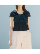 【セルフォード/CELFORD】のリボンモチーフカットソー 人気、トレンドファッション・服の通販 founy(ファニー) ファッション Fashion レディースファッション Fashion for Women トップス・カットソー Cut & Sew Tops カットソー・ベーシックTシャツ Cut-and-Sewn Tops / Stretch Tees & Basics エレガント 上品 Elegant カットソー Cut and Sewn Top スマート Smart, Elegant デコルテ Décolleté, Neckline ペプラム Peplum, Flared Hem モチーフ Motif, Design Theme リボン Ribbon, Bow 今季 This Season, Current Season thumbnail BLK[009]|ID: prp329100004866659 ipo3291000000036248200
