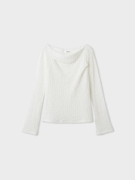 【ミースロエ/MIESROHE】のポップコーンレーストップス 人気、トレンドファッション・服の通販 founy(ファニー) 　ファッション　Fashion　レディースファッション　Fashion for Women　トップス・カットソー　Cut & Sew Tops　おすすめ　Recommended / Our Picks　ショルダー　Shoulder, Shoulder Strap　スマート　Smart, Elegant　バランス　Balance, Style Balance　ラッセル　Raschel, Raschel Lace　 other-1|ID: prp329100004866662 ipo3291000000036248217