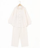 【キッドブルー/KID BLUE】の25プレーンネル 長袖パジャマ 人気、トレンドファッション・服の通販 founy(ファニー) ファッション Fashion レディースファッション Fashion for Women トップス・カットソー Cut & Sew Tops エンブロイダリー Embroidery Design スリーブ Sleeve, Long Sleeve / Short Sleeve パジャマ Pajamas, Sleepwear フラワー Flower, Floral モチーフ Motif, Design Theme 長袖 Long Sleeve, Full Sleeve thumbnail アイボリー|ID: prp329100004866678 ipo3291000000036248328
