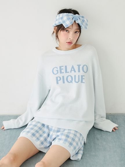 【ジェラート ピケ/gelato pique】の【WhiteDay】ロゴプルオーバー チェックショートパンツセット インテリア・キッズ・メンズ・レディースファッション・服の通販 founy(ファニー) 　ファッション　Fashion　レディースファッション　Fashion for Women　パンツ　Pants & Trousers　ショートパンツ・ハーフパンツ　High-Waisted & Relaxed Shorts　春　Spring　ガーリー　Girly, Feminine Style　ギンガム　Gingham, Gingham Fabric　ショート　Short, Short Length　スマート　Smart, Elegant　セットアップ　Set-Up, Coordinated Outfit　チェック　Check, Plaid, Tartan　なめらか　Smooth, Silky Texture　フロント　Front, Front Design　ポケット　Pocket, Pocket Detail　ワンポイント　One Point, Statement Accent　おすすめ　Recommended / Our Picks　ギフト プレゼント　Gift / Present　BLU[086]|ID: prp329100004866679 ipo3291000000036248332