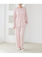 【ジェラート ピケ/gelato pique】のインレイロゴロングパンツ 人気、トレンドファッション・服の通販 founy(ファニー) ファッション Fashion レディースファッション Fashion for Women パンツ Pants & Trousers シンプル Simple, Minimal ストレート Straight, Straight Cut スマート Smart, Elegant プリント Print, Printed Pattern ポケット Pocket, Pocket Detail ロング Long, Long-Length thumbnail PNK[066]|ID: prp329100004866681 ipo3291000000036248346