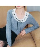 【リリーブラウン/Lily Brown】の【LILY BROWN Lingerie】フリルレースボディスーツ 人気、トレンドファッション・服の通販 founy(ファニー) ファッション Fashion レディースファッション Fashion for Women スーツ Business Suits & Workwear インナー Innerwear カットソー Cut and Sewn Top ストレッチ Stretch, Stretchy Fabric スマート Smart, Elegant スーツ Suit, Formalwear フィット Fit, Slim Fit フェミニン Feminine, Girly フリル Frill, Ruffle リボン Ribbon, Bow レース Lace, Lace Fabric thumbnail GRY[006]|ID: prp329100004866684 ipo3291000000036248365