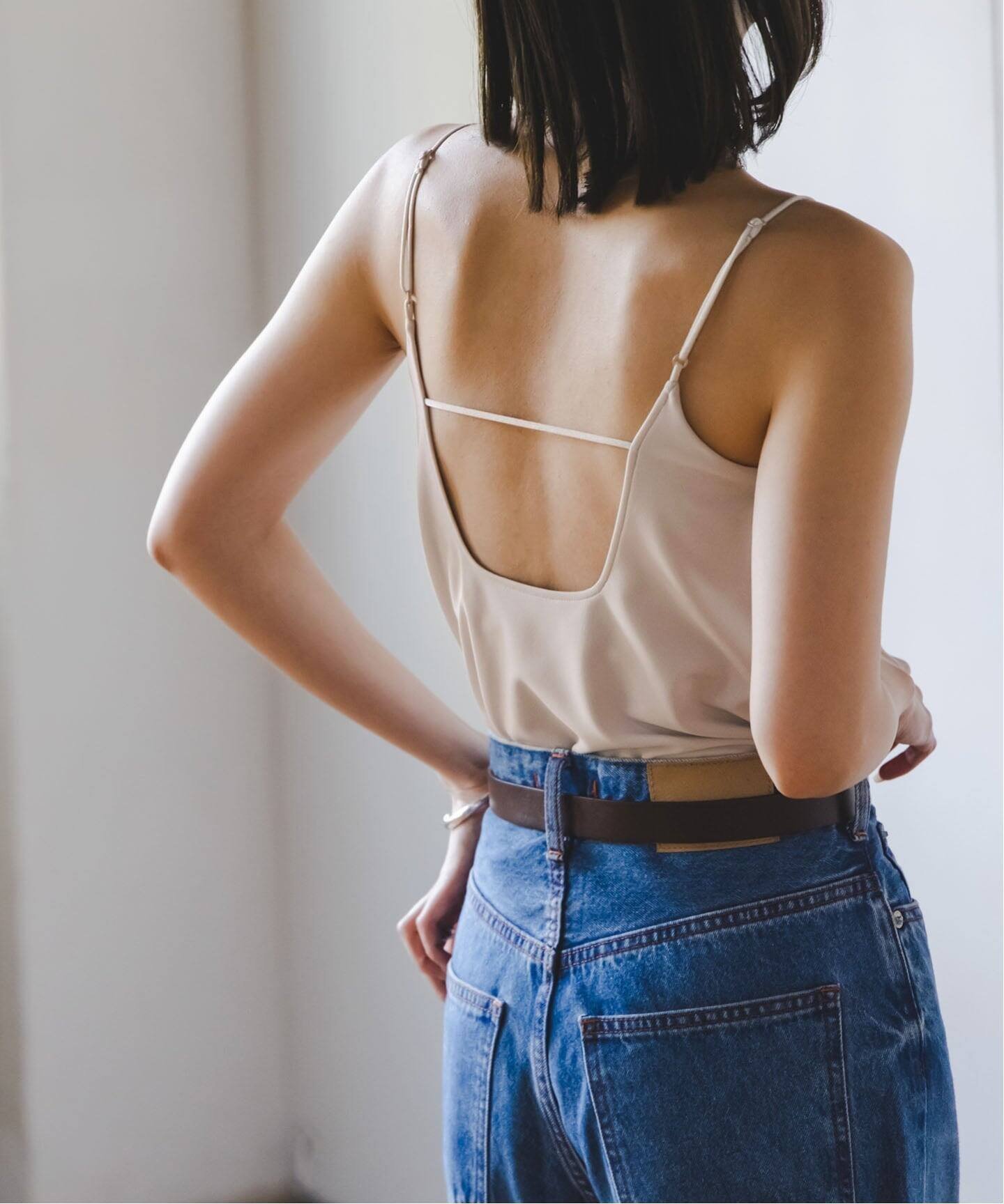 【ノーブル / スピック&スパン/NOBLE / Spick & Span】のバックラインスイマーキャミ インテリア・キッズ・メンズ・レディースファッション・服の通販 founy(ファニー) 　ファッション　Fashion　レディースファッション　Fashion for Women　トップス・カットソー　Cut & Sew Tops　キャミソール&ノースリーブ　Camisoles & Sleeveless Tops　バッグ　Bags　インナー　Innerwear　キャミ　Camisole, Cami Top　キャミソール　Camisole, Spaghetti Strap Top　ジャケット　Jacket, Outerwear　ラップ　Wrap, Wrap Design　冬　Winter / This Winter　定番　Standard, Basic Item　グレーB|ID: prp329100004866689 ipo3291000000036248403