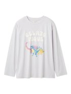 【ジェラート ピケ/gelato pique】のダイナソーワンポイントロンT 人気、トレンドファッション・服の通販 founy(ファニー) ファッション Fashion レディースファッション Fashion for Women トップス・カットソー Cut & Sew Tops ロングTシャツ・Tシャツ Longline T-Shirts & Tees おすすめ Recommended / Our Picks イエロー Yellow インナー Innerwear カットソー Cut and Sewn Top カラフル Colorful Design スマート Smart, Elegant プリント Print, Printed Pattern ロング Long, Long-Length ワンポイント One Point, Statement Accent thumbnail BLU[086]|ID: prp329100004866690 ipo3291000000036248407