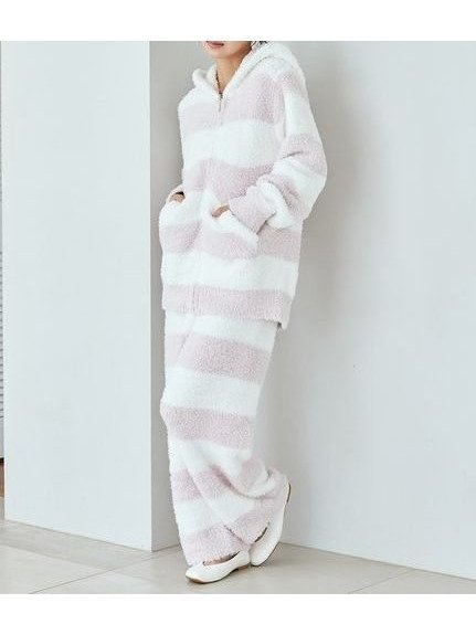 【ジェラート ピケ/gelato pique】のジェラート2ボーダーロングパンツ インテリア・キッズ・メンズ・レディースファッション・服の通販 founy(ファニー) 　ファッション　Fashion　レディースファッション　Fashion for Women　パンツ　Pants & Trousers　ストレート　Straight, Straight Cut　スマート　Smart, Elegant　ボーダー　Border, Stripe　ポケット　Pocket, Pocket Detail　ロング　Long, Long-Length　定番　Standard, Basic Item　A/W・秋冬　Autumn/Winter　PNK[066]|ID: prp329100004866698 ipo3291000000036248450