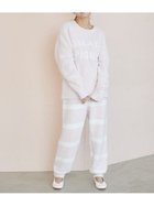 【ジェラート ピケ/gelato pique】のパウダーロゴジャガードプルオーバー ロングパンツセット 人気、トレンドファッション・服の通販 founy(ファニー) ファッション Fashion レディースファッション Fashion for Women パンツ Pants & Trousers おすすめ Recommended / Our Picks ギフト プレゼント Gift / Present スマート Smart, Elegant セットアップ Set-Up, Coordinated Outfit パウダー Powder, Soft Tone ボトム Bottoms, Lower Wear ボーダー Border, Stripe ラベンダー Lavender ロング Long, Long-Length 冬 Winter / This Winter thumbnail PNK[066]|ID: prp329100004866700 ipo3291000000036248474