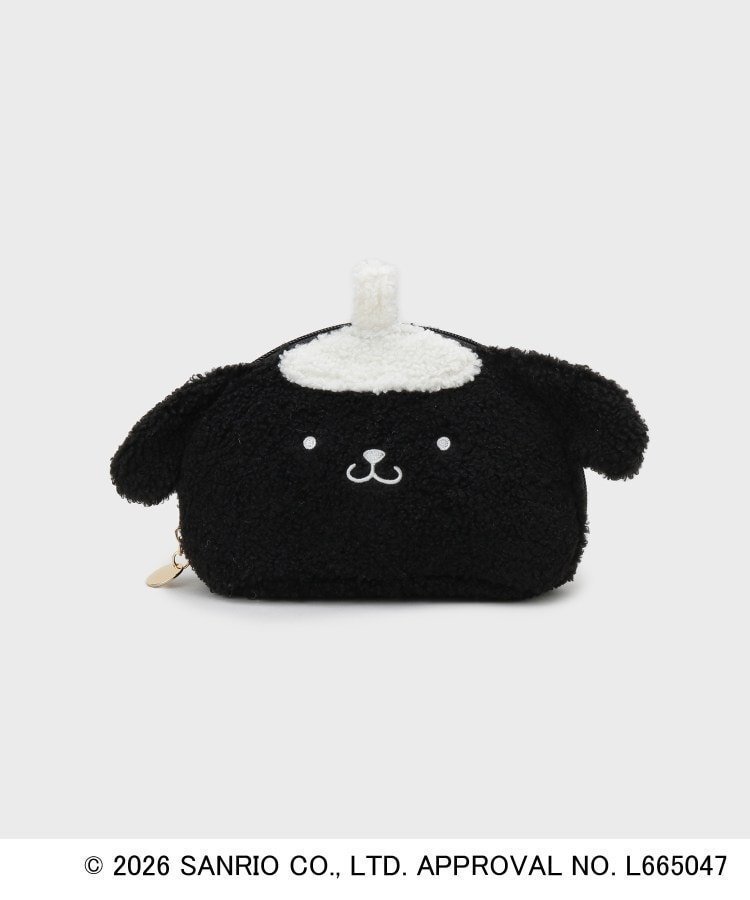 【インデックス/INDEX】の【ポムポムプリン】ふわふわフェイスポーチ インテリア・キッズ・メンズ・レディースファッション・服の通販 founy(ファニー) 　ファッション　Fashion　レディースファッション　Fashion for Women　ポーチ&ミニバッグ　Pouches & Mini Bags　ウォレット　Wallet　春　Spring　スペシャル　Special, Limited Edition　スマート　Smart, Elegant　トレンド　Trend, Trending Now　フェイス　Face, Facial Design　プリント　Print, Printed Pattern　ポケット　Pocket, Pocket Detail　ポーチ　Pouch, Small Case　モノトーン　Monotone, Black and White　ブラック|ID: prp329100004866735 ipo3291000000036248618