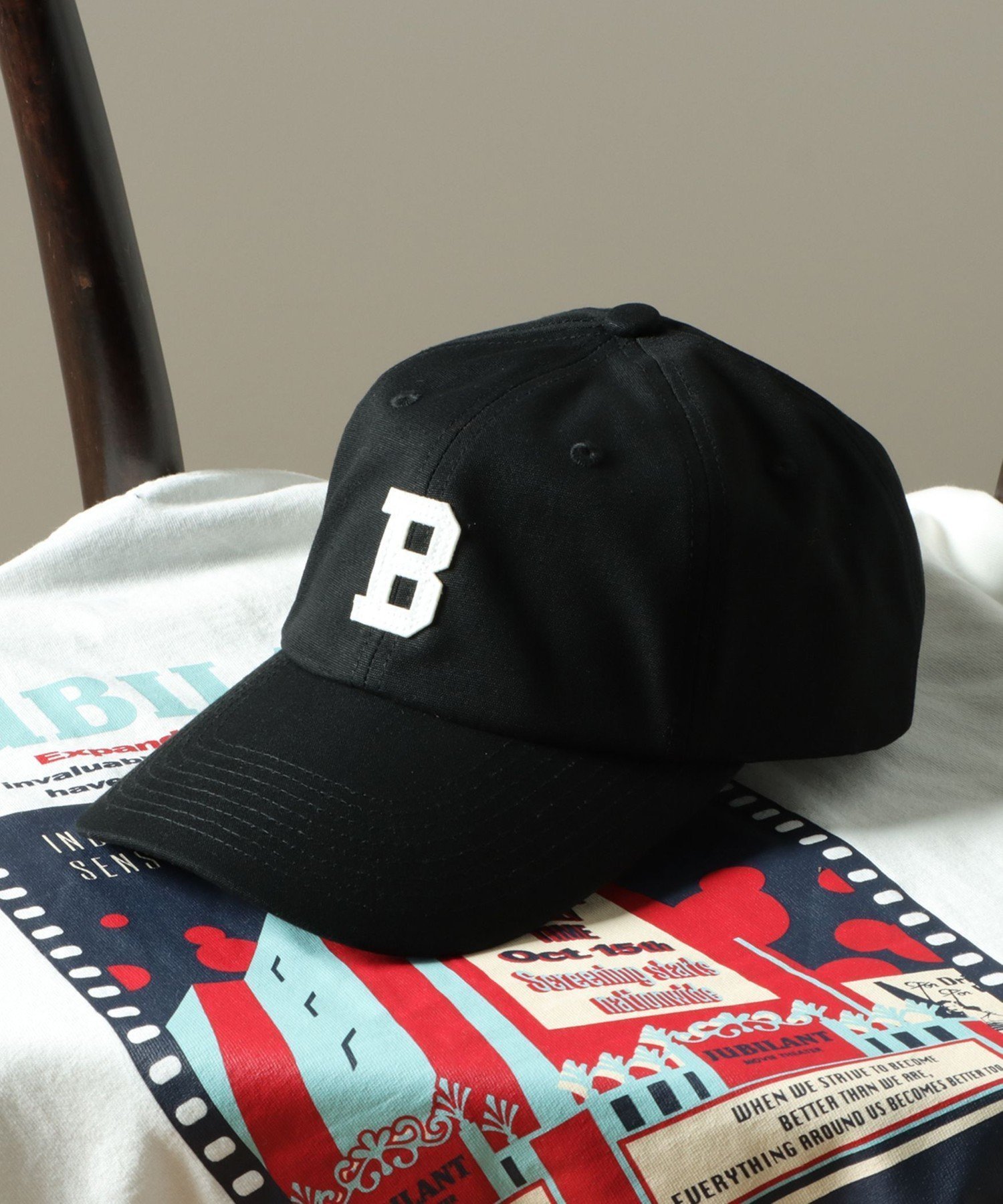 【ビームス ハート/BEAMS HEART】のフェルト Bロゴ キャップ インテリア・キッズ・メンズ・レディースファッション・服の通販 founy(ファニー) 　ファッション　Fashion　レディースファッション　Fashion for Women　インディゴ　Indigo Denim　キャップ　Cap, Baseball Cap　デニム　Denim, Jeans Material　フェルト　Felt, Felt Fabric　ベーシック　Basic, Essential　BLACK|ID: prp329100004866745 ipo3291000000036248674