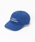 【フォーワンセブン エディフィス/417 EDIFICE】のIDEA BOOKS / アイディアブックス SORRY I DONT WORK HERE HAT 人気、トレンドファッション・服の通販 founy(ファニー) ファッション Fashion レディースファッション Fashion for Women キャップ&ハット Hats & Caps ロンドン London Style, British Inspired thumbnail ブルー A|ID: prp329100004866751 ipo3291000000036248703