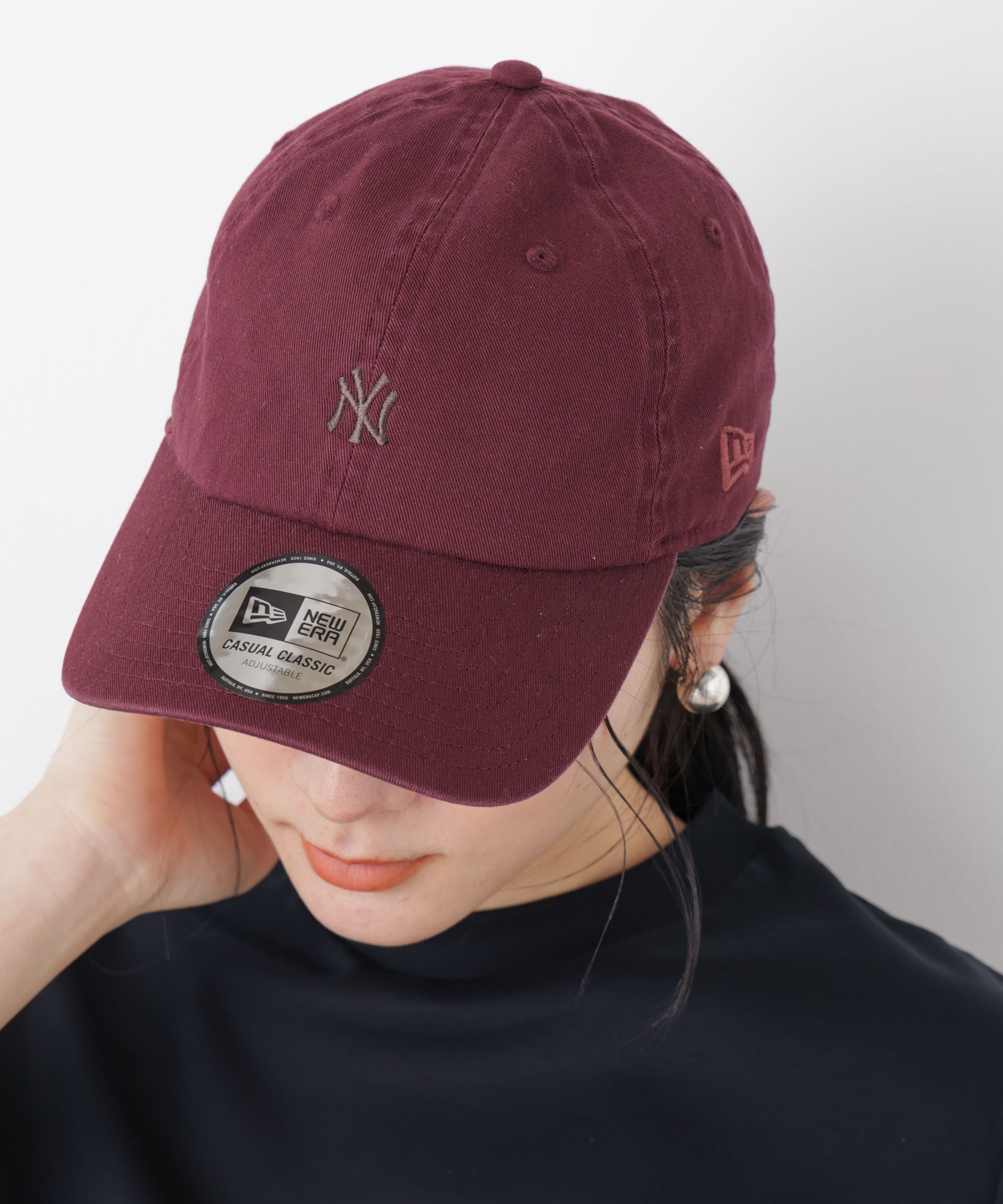 【ナノ ユニバース/nano universe】のNEW ERA/別注 CC NEYYAN MINILOGO CAP Clr インテリア・キッズ・メンズ・レディースファッション・服の通販 founy(ファニー) 　ファッション　Fashion　レディースファッション　Fashion for Women　アウトドア　Outdoor Clothing　キャップ　Cap, Baseball Cap　クラウン　Crown, Royal Motif　クラシック　Classic, Timeless Style　スタンダード　Standard, Basic　パターン　Pattern, Design Print　フォルム　Silhouette, Form　フロント　Front, Front Design　ベーシック　Basic, Essential　別注　Limited Edition, Custom Order　エレガント 上品　Elegant　2026年　2026　バーガンディ4|ID: prp329100004866758 ipo3291000000036248743