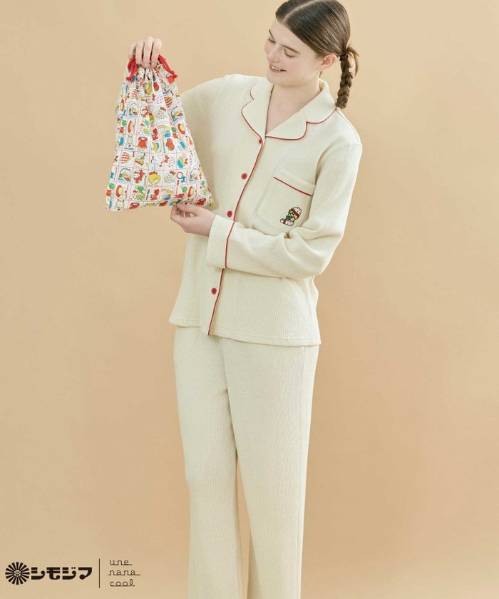 【ウンナナクール/une nana cool】のMADE WITH シモジマ 【綿100%】開襟ワッフルパジャマ インテリア・キッズ・メンズ・レディースファッション・服の通販 founy(ファニー) https://founy.com/ ファッション Fashion レディースファッション Fashion for Women カラフル Colorful Design コラボ Collaboration, Collab 巾着 Drawstring Bag, Kinchaku ショーツ Shorts, Short Pants タートルネック Turtleneck, High Neck チェリー Cherry, Cherry Pattern 人気 Popular, Best Seller 長袖 Long Sleeve, Full Sleeve パジャマ Pajamas, Sleepwear ポケット Pocket, Pocket Detail モチーフ Motif, Design Theme リラックス Relax, Relaxed Fit ワイヤー Wire, Wired Bra ワッフル Waffle, Waffle Knit おすすめ Recommended / Our Picks 旅行 Travel 2025年 2025 2025-2026秋冬・A/W Autumn/Winter 2025–26 AW25–26 |ID: prp329100004866773 ipo3291000000036248866