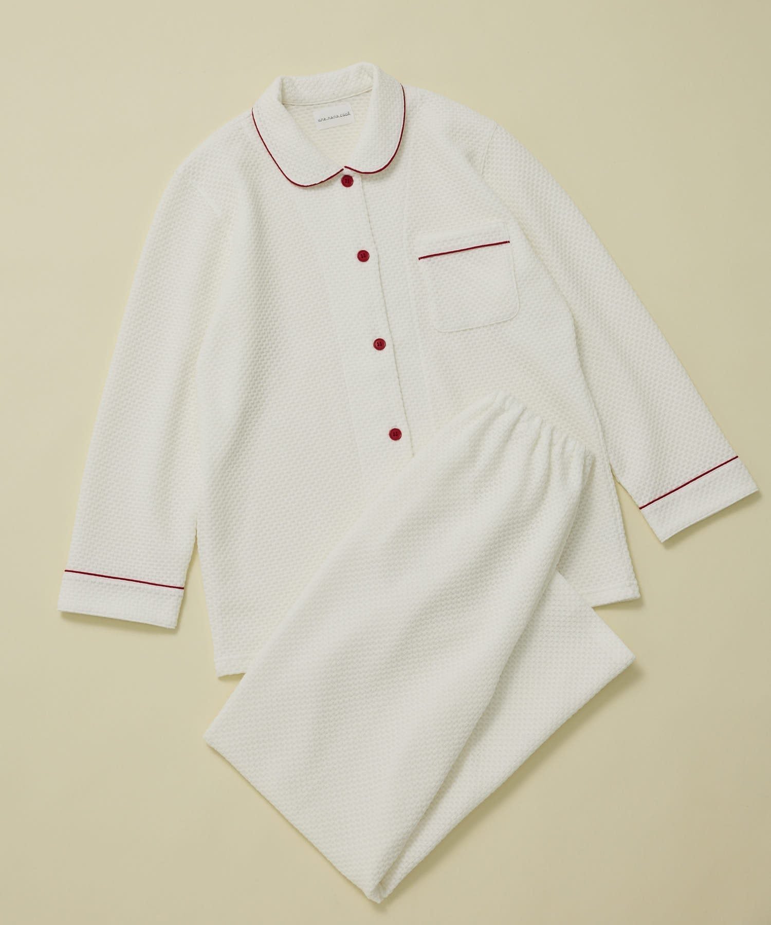 【ウンナナクール/une nana cool】の【綿混】丸襟ぽこぽこNew Yearパジャマ インテリア・キッズ・メンズ・レディースファッション・服の通販 founy(ファニー) ファッション Fashion レディースファッション Fashion for Women 長袖 Long Sleeve, Full Sleeve パジャマ Pajamas, Sleepwear ポケット Pocket, Pocket Detail ホワイト|ID: prp329100004866774 ipo3291000000036248876