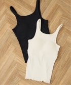 【スローブ イエナ/SLOBE IENA】のPALM/パーム SLOBE別注 2SETキャミソール 人気、トレンドファッション・服の通販 founy(ファニー) ファッション Fashion レディースファッション Fashion for Women トップス・カットソー Cut & Sew Tops キャミソール&ノースリーブ Camisoles & Sleeveless Tops インナー Innerwear キャミソール Camisole, Spaghetti Strap Top シンプル Simple, Minimal ストレッチ Stretch, Stretchy Fabric フィット Fit, Slim Fit フロント Front, Front Design ヴィンテージ Vintage Style 別注 Limited Edition, Custom Order thumbnail ブラック|ID: prp329100004866775 ipo3291000000036248879