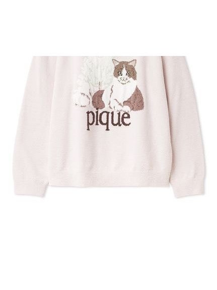 【ジェラート ピケ/gelato pique】のエアリーモコキャットジャガードプルオーバー インテリア・キッズ・メンズ・レディースファッション・服の通販 founy(ファニー) 　ファッション　Fashion　レディースファッション　Fashion for Women　トップス・カットソー　Cut & Sew Tops　カジュアルプルオーバー・ニットトップス　Pullovers & Knit Tops / Casual Pullovers　イエロー　Yellow　春　Spring　軽量　Lightweight, Ultra Light　ショート　Short, Short Length　スマート　Smart, Elegant　猫　Cat, Kitty　ロング　Long, Long-Length　おすすめ　Recommended / Our Picks　お家時間・ステイホーム　Stay Home / At Home　ギフト プレゼント　Gift / Present　PNK[066]|ID: prp329100004866777 ipo3291000000036248885