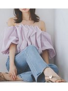 【スナイデル/SNIDEL】のオフショルタックバルーンブラウス 人気、トレンドファッション・服の通販 founy(ファニー) ファッション Fashion レディースファッション Fashion for Women トップス・カットソー Cut & Sew Tops シャツ・ブラウス・オフィスカジュアル Elegant Blouses & Button-Ups ウェーブ Wavy Pattern クロップド Cropped, Short Length 今季 This Season, Current Season ショート Short, Short Length ストレート Straight, Straight Cut スペシャル Special, Limited Edition スマート Smart, Elegant デコルテ Décolleté, Neckline トレンド Trend, Trending Now バランス Balance, Style Balance バルーン Balloon, Balloon Silhouette フィット Fit, Slim Fit フェミニン Feminine, Girly フォルム Silhouette, Form ラップ Wrap, Wrap Design リボン Ribbon, Bow おすすめ Recommended / Our Picks thumbnail LILAC[072]|ID: prp329100004866954 ipo3291000000036251810