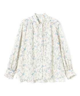 【トゥモローランド/TOMORROWLAND】のペタルフラワープリント ボウタイブラウス 人気、トレンドファッション・服の通販 founy(ファニー) ファッション Fashion レディースファッション Fashion for Women トップス・カットソー Cut & Sew Tops シャツ・ブラウス・オフィスカジュアル Elegant Blouses & Button-Ups 花柄・フラワープリント・モチーフ Floral Prints & Motifs / Flower Pattern Tops おすすめ Recommended / Our Picks イエロー Yellow インナー Innerwear ギャザー Gathered, Ruffled ショルダー Shoulder, Shoulder Strap ジャケット Jacket, Outerwear プリント Print, Printed Pattern モダン Modern, Contemporary ヨーク Yoke, Yoke Design |ID:prp329100004866962