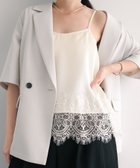 【アンドミー/andme】の【選べる着丈】サテン 裾レース キャミソール 人気、トレンドファッション・服の通販 founy(ファニー) ファッション Fashion レディースファッション Fashion for Women トップス・カットソー Cut & Sew Tops キャミソール&ノースリーブ Camisoles & Sleeveless Tops キャミソール Camisole, Spaghetti Strap Top サテン Satin, Glossy Fabric ジャケット Jacket, Outerwear スラックス Slacks, Dress Pants バランス Balance, Style Balance レース Lace, Lace Fabric おすすめ Recommended / Our Picks エレガント 上品 Elegant thumbnail エクリュ|ID: prp329100004866968 ipo3291000000036252097