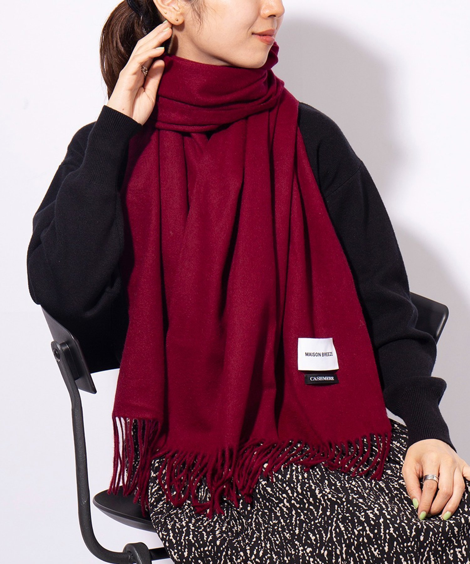 【セットアップセブン/SETUP7】のSETUP7/大判ウール×カシミヤプレーンマフラー 大判ストール ウール カシミヤ ブレンド 無地 60cm×200cm NW60L プレゼント ギフト インテリア・キッズ・メンズ・レディースファッション・服の通販 founy(ファニー) 　ファッション　Fashion　レディースファッション　Fashion for Women　セットアップ　Matching Sets　ストール　Soft & Warm Scarves　マフラー・スヌード / 冬小物の定番　Scarves & Mufflers　キルティング　Quilted, Quilting　今季　This Season, Current Season　ストール　Stole, Wrap　スマート　Smart, Elegant　ダウン　Down, Puffer　トレンド　Trend, Trending Now　フリンジ　Fringe, Tassel　ベーシック　Basic, Essential　マフラー　Scarf, Muffler　無地　Plain, Solid Color　A/W・秋冬　Autumn/Winter　再入荷　Restock / Back in Stock　送料無料　Free Shipping　おすすめ　Recommended / Our Picks　ギフト プレゼント　Gift / Present　ビジネス 仕事 通勤　Business / Work / Commuting　WIN|ID: prp329100004866972 ipo3291000000036252224