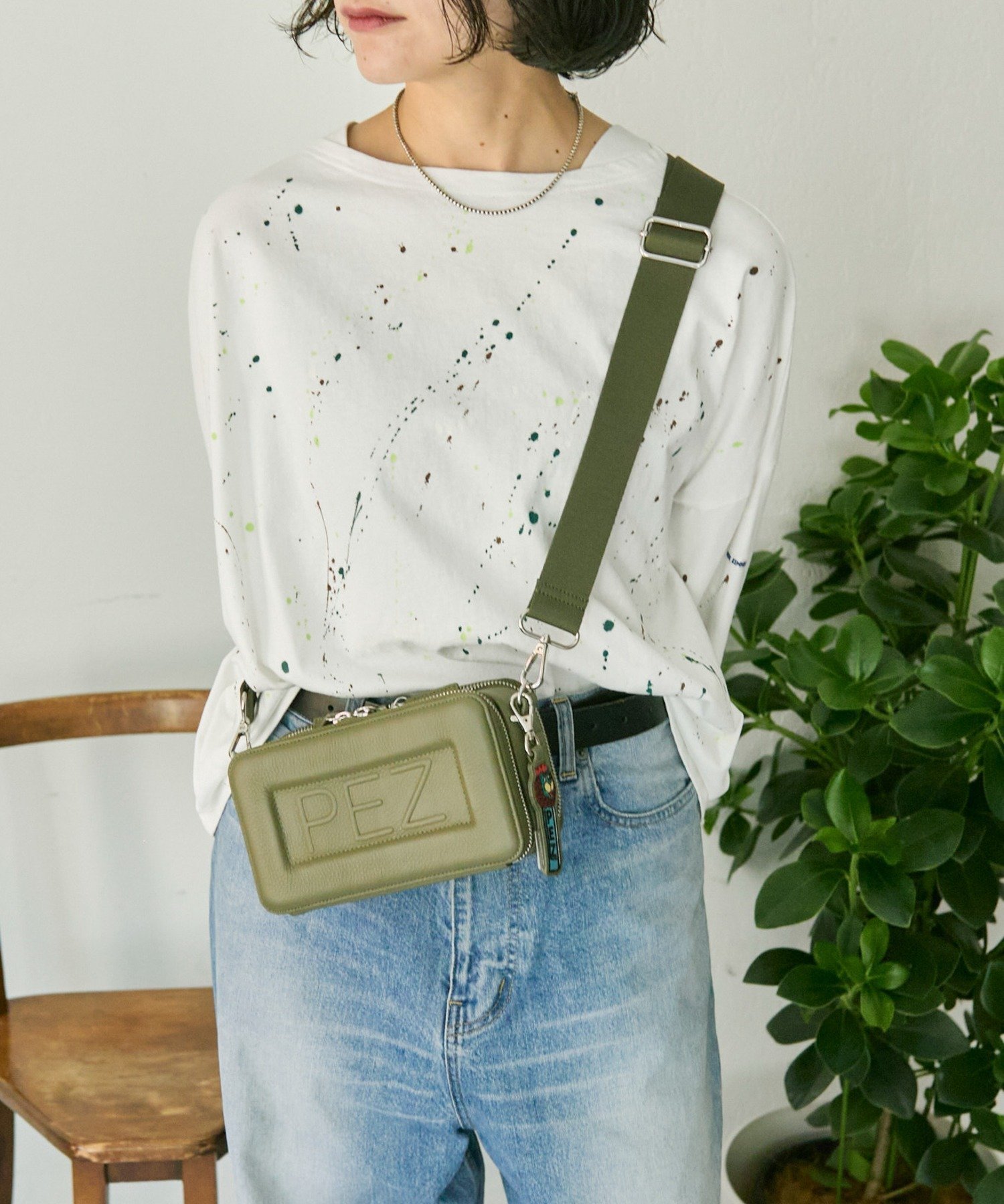 【イア パピヨネ/ear PAPILLONNER】の【PEZ(ペッツ)×ear】本革ウォレット ショルダーバッグ 人気、トレンドファッション・服の通販 founy(ファニー) 　ファッション　Fashion　レディースファッション　Fashion for Women　バッグ　Bags　ウォレット　Wallet　コラボ　Collaboration, Collab　ショルダー　Shoulder, Shoulder Strap　シンプル　Simple, Minimal　スマート　Smart, Elegant　財布　Wallet, Purse　チャーム　Charm, Pendant　人気　Popular, Best Seller　プリント　Print, Printed Pattern　ポケット　Pocket, Pocket Detail　おすすめ　Recommended / Our Picks　旅行　Travel　 other-1|ID: prp329100004866977 ipo3291000000036252282