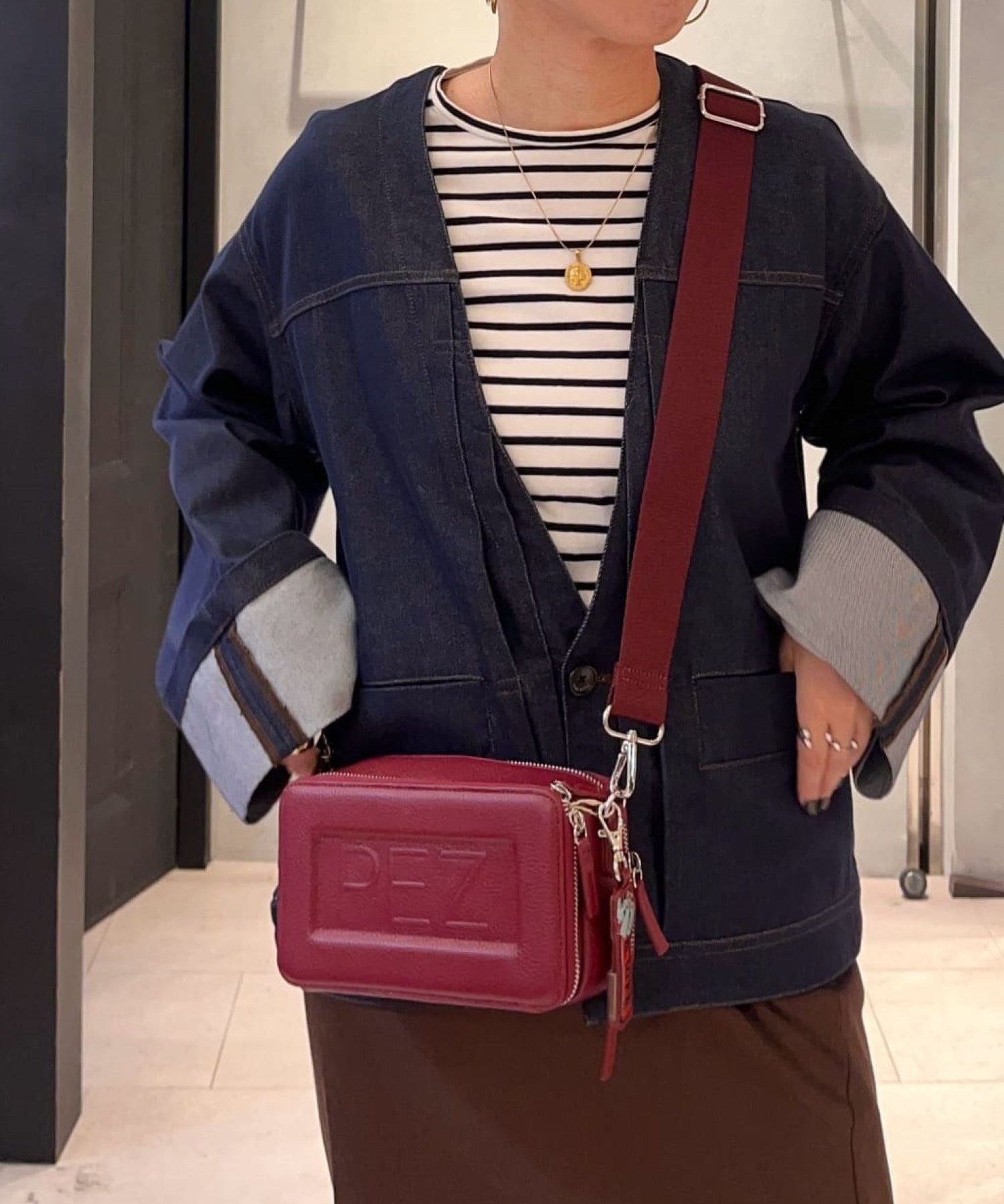 【イア パピヨネ/ear PAPILLONNER】の【PEZ(ペッツ)×ear】本革ウォレット ショルダーバッグ インテリア・キッズ・メンズ・レディースファッション・服の通販 founy(ファニー) 　ファッション　Fashion　レディースファッション　Fashion for Women　バッグ　Bags　ウォレット　Wallet　コラボ　Collaboration, Collab　ショルダー　Shoulder, Shoulder Strap　シンプル　Simple, Minimal　スマート　Smart, Elegant　財布　Wallet, Purse　チャーム　Charm, Pendant　人気　Popular, Best Seller　プリント　Print, Printed Pattern　ポケット　Pocket, Pocket Detail　おすすめ　Recommended / Our Picks　旅行　Travel　ボルドー|ID: prp329100004866977 ipo3291000000036252285