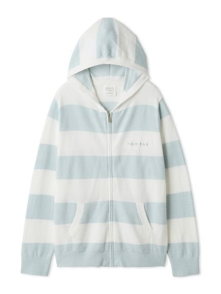 【ジェラート ピケ/gelato pique】のスムーズィー2ボーダーパーカ インテリア・キッズ・メンズ・レディースファッション・服の通販 founy(ファニー) 　ファッション　Fashion　レディースファッション　Fashion for Women　トップス・カットソー　Cut & Sew Tops　レディースパーカー・カジュアルフーディー　Casual Hoodies & Sweatshirts　オレンジ　Orange　春　Spring　今季　This Season, Current Season　スマート　Smart, Elegant　定番　Standard, Basic Item　なめらか　Smooth, Silky Texture　フロント　Front, Front Design　ボトム　Bottoms, Lower Wear　ボーダー　Border, Stripe　ポケット　Pocket, Pocket Detail　おすすめ　Recommended / Our Picks　BLU[086]|ID: prp329100004867352 ipo3291000000036256845