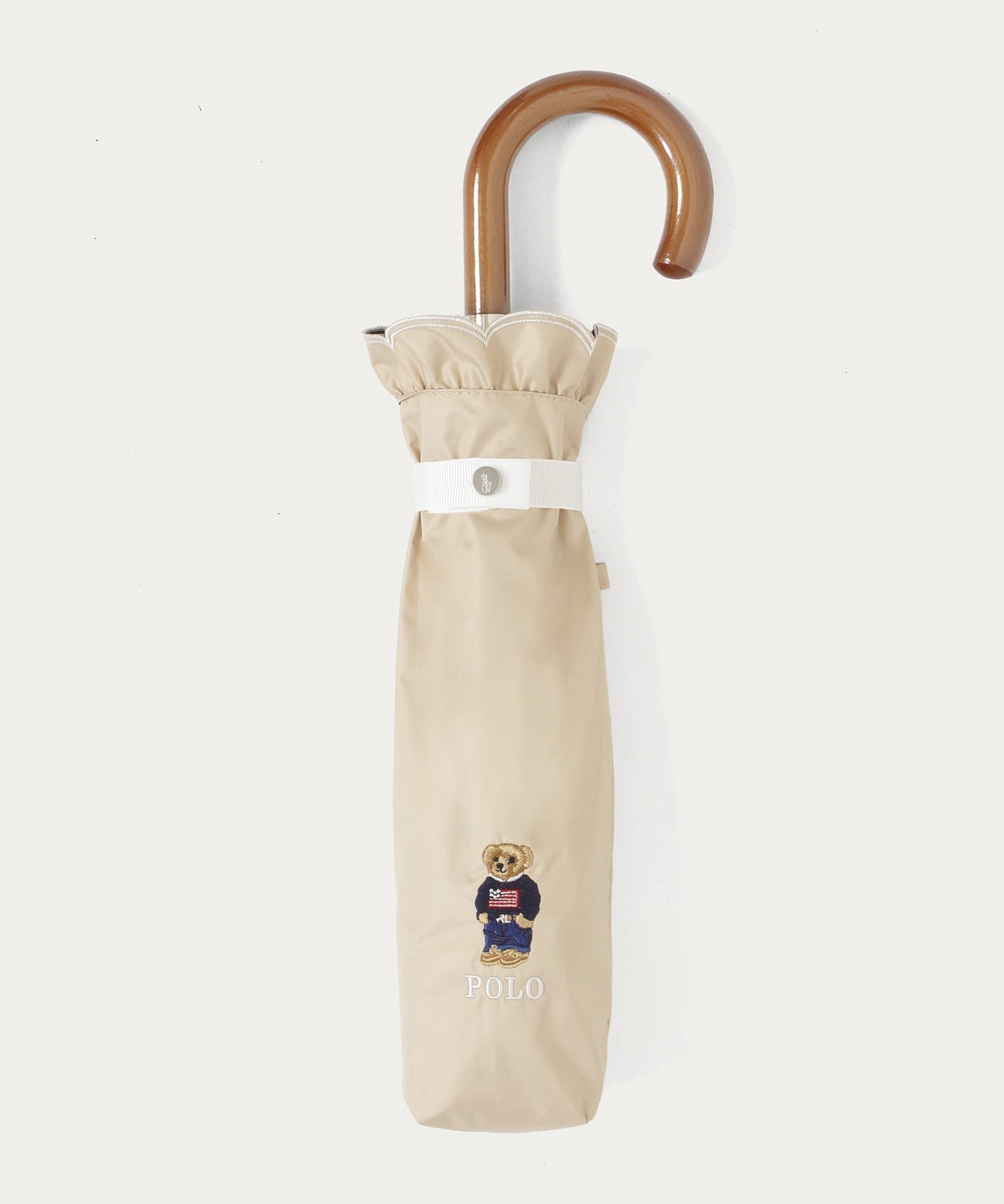 【ムーンバット/MOONBAT】のPOLO RALPH LAUREN/晴雨兼用日傘 ポロベア フリル 長折 インテリア・キッズ・メンズ・レディースファッション・服の通販 founy(ファニー) ファッション Fashion レディースファッション Fashion for Women レイングッズ・傘・晴雨兼用傘 Umbrellas & Rain Gear バランス Balance, Style Balance フリル Frill, Ruffle ポーチ Pouch, Small Case 日傘 Parasol, UV Umbrella ベージュ|ID: prp329100004867354 ipo3291000000036256871