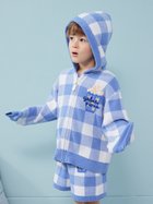 【ジェラート ピケ/gelato pique / KIDS】の【KIDS】エアリーモコギンガムチェック柄パーカ 人気、トレンドファッション・服の通販 founy(ファニー) ファッション Fashion キッズファッション Fashion for Kids 春 Spring カットソー Cut and Sewn Top ギンガム Gingham, Gingham Fabric 軽量 Lightweight, Ultra Light ショート Short, Short Length スマート Smart, Elegant チェック Check, Plaid, Tartan モチーフ Motif, Design Theme おすすめ Recommended / Our Picks お家時間・ステイホーム Stay Home / At Home thumbnail BLU[086]|ID: prp329100004867364 ipo3291000000036257072