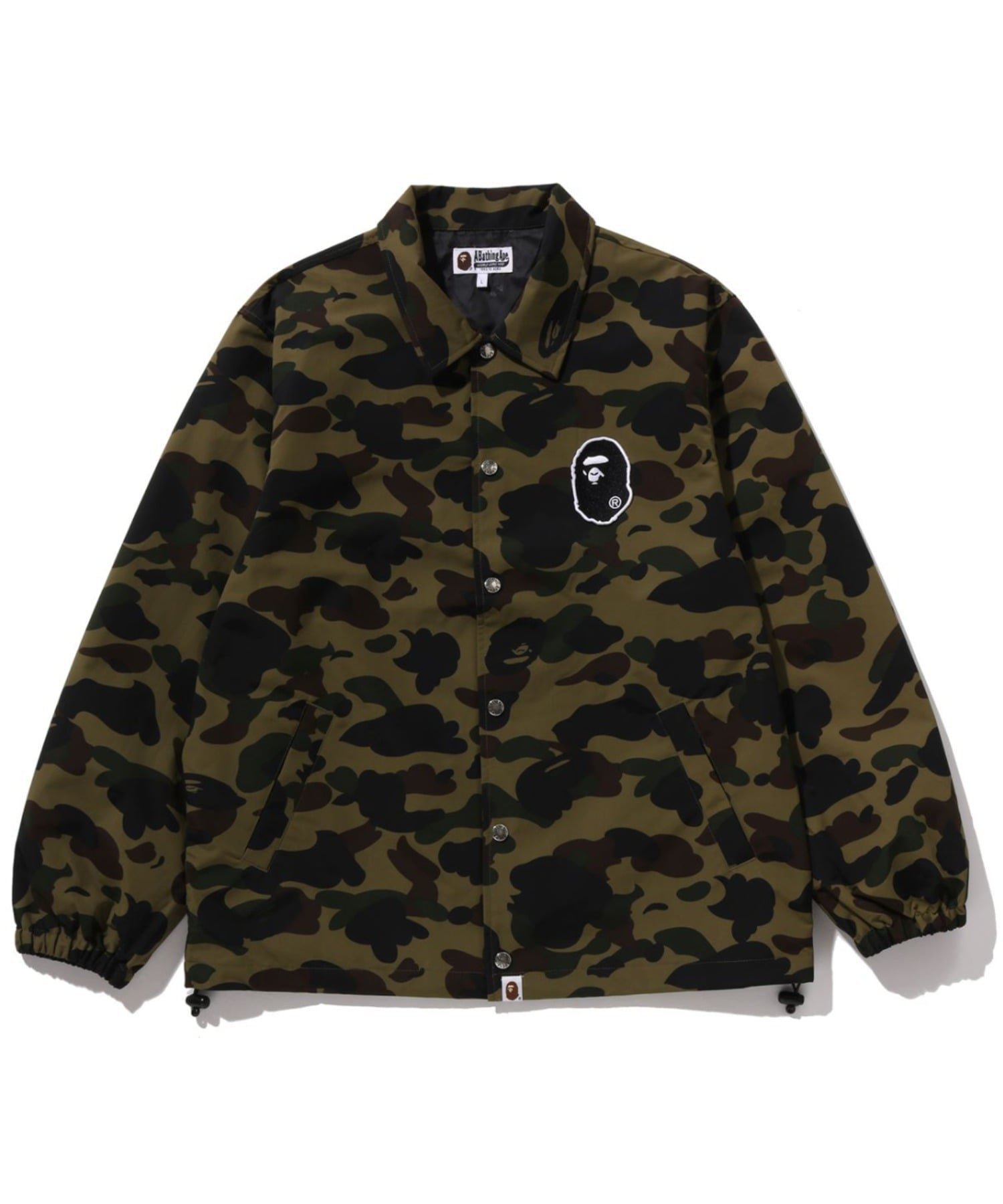 【アベイシングエイプ/A BATHING APE / MEN】の1ST CAMO COACH JACKET M インテリア・キッズ・メンズ・レディースファッション・服の通販 founy(ファニー) 　ファッション　Fashion　メンズファッション　Fashion for Men　プリント　Print, Printed Pattern　GREEN|ID: prp329100004867374 ipo3291000000036257255