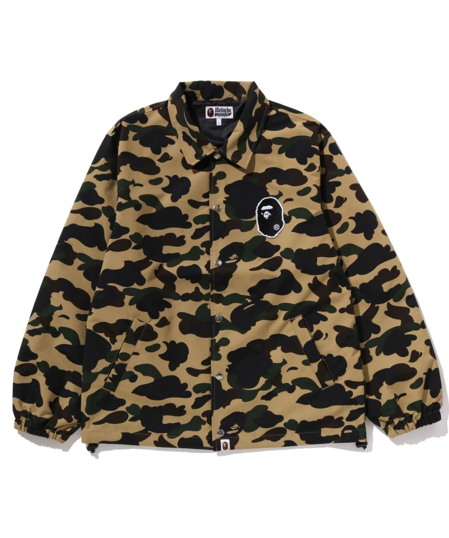 【アベイシングエイプ/A BATHING APE / MEN】の1ST CAMO COACH JACKET M インテリア・キッズ・メンズ・レディースファッション・服の通販 founy(ファニー) 　ファッション　Fashion　メンズファッション　Fashion for Men　プリント　Print, Printed Pattern　YELLOW|ID: prp329100004867374 ipo3291000000036257257