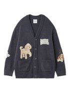 【ジェラート ピケ/gelato pique】の【UNISEX】エアリーモコプレイフルDOGジャガードカーディガン 人気、トレンドファッション・服の通販 founy(ファニー) ファッション Fashion レディースファッション Fashion for Women トップス・カットソー Cut & Sew Tops カーディガン・羽織り Layered Style Cardigans カーディガン Cardigan, Knitwear 軽量 Lightweight, Ultra Light スマート Smart, Elegant フロント Front, Front Design プリント Print, Printed Pattern ポケット Pocket, Pocket Detail モチーフ Motif, Design Theme ユニセックス Unisex, Genderless おすすめ Recommended / Our Picks 犬 Dog thumbnail NVY[089]|ID: prp329100004867377 ipo3291000000036257291