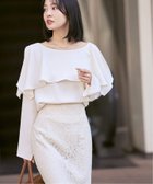 【ノーブル / スピック&スパン/NOBLE / Spick & Span】のスリットケープブラウス 人気、トレンドファッション・服の通販 founy(ファニー) ファッション Fashion レディースファッション Fashion for Women トップス・カットソー Cut & Sew Tops シャツ・ブラウス・オフィスカジュアル Elegant Blouses & Button-Ups とろみ Fluid, Flowy Fabric オケージョン Occasion Wear ジャケット Jacket, Outerwear スリット Slit, Slit Detail デニム Denim, Jeans Material バランス Balance, Style Balance フリル Frill, Ruffle ビジネス 仕事 通勤 Business / Work / Commuting thumbnail ホワイト|ID: prp329100004867395 ipo3291000000036257752