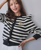 【その他のブランド/Other】のパワーショルダー クルーネック ニットカーディガン 人気、トレンドファッション・服の通販 founy(ファニー) ファッション Fashion レディースファッション Fashion for Women トップス・カットソー Cut & Sew Tops ニット Knit Tops & Sweaters カーディガン・羽織り Layered Style Cardigans エレガント 上品 Elegant カーディガン Cardigan, Knitwear ショルダー Shoulder, Shoulder Strap スリーブ Sleeve, Long Sleeve / Short Sleeve 羽織 Haori, Light Jacket A/W・秋冬 Autumn/Winter 再入荷 Restock / Back in Stock thumbnail BKOWH|ID: prp329100004867402 ipo3291000000036257886