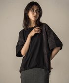 【メイソングレイ/MAYSON GREY】のストライプドッキングフロントドロストプルオーバー≪洗濯機で洗える≫ 人気、トレンドファッション・服の通販 founy(ファニー) ファッション Fashion レディースファッション Fashion for Women トップス・カットソー Cut & Sew Tops カジュアルプルオーバー・ニットトップス Pullovers & Knit Tops / Casual Pullovers 洗える Machine Washable 秋 Autumn カットソー Cut and Sewn Top カフス Cuff Design キュロット Culottes, Wide Shorts ストライプ Stripe, Striped Pattern ドッキング Docking, Mixed Material バランス Balance, Style Balance ピーチ Peach, Soft Touch ボトム Bottoms, Lower Wear マニッシュ Mannish, Boyish ワイド Wide, Wide Fit A/W・秋冬 Autumn/Winter 2025年 2025 2025-2026秋冬・A/W Autumn/Winter 2025–26 AW25–26 thumbnail ブラック|ID: prp329100004867404 ipo3291000000036257915