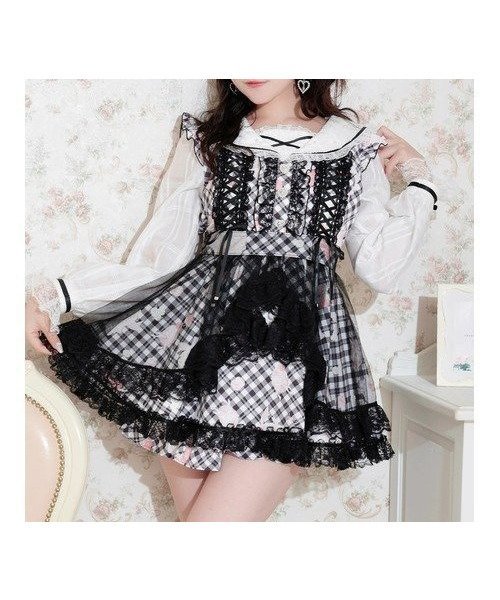 【ノエミ/NOEMIE】のsweet cat シアーチェック セットアップ インテリア・キッズ・メンズ・レディースファッション・服の通販 founy(ファニー) ファッション Fashion レディースファッション Fashion for Women セットアップ Matching Sets シアー Sheer, See-Through セットアップ Set-Up, Coordinated Outfit チェック Check, Plaid, Tartan モチーフ Motif, Design Theme リボン Ribbon, Bow レース Lace, Lace Fabric 猫 Cat, Kitty 黒|ID: prp329100004867421 ipo3291000000036258093