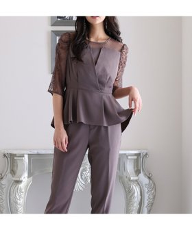 【プールヴー/PourVous】のパンツドレス謝恩会 母 結婚式パーティードレスお呼ばれオケージョンドレス同窓会 人気、トレンドファッション・服の通販 founy(ファニー) ファッション Fashion レディースファッション Fashion for Women パンツ Pants & Trousers エレガント 上品 Elegant ドレス Dress, One-Piece ビスチェ Bustier, Corset Top フィット Fit, Slim Fit ポケット Pocket, Pocket Detail レース Lace, Lace Fabric おすすめ Recommended / Our Picks セレモニー Ceremony 結婚式 Wedding 二次会 After Party |ID:prp329100004867424