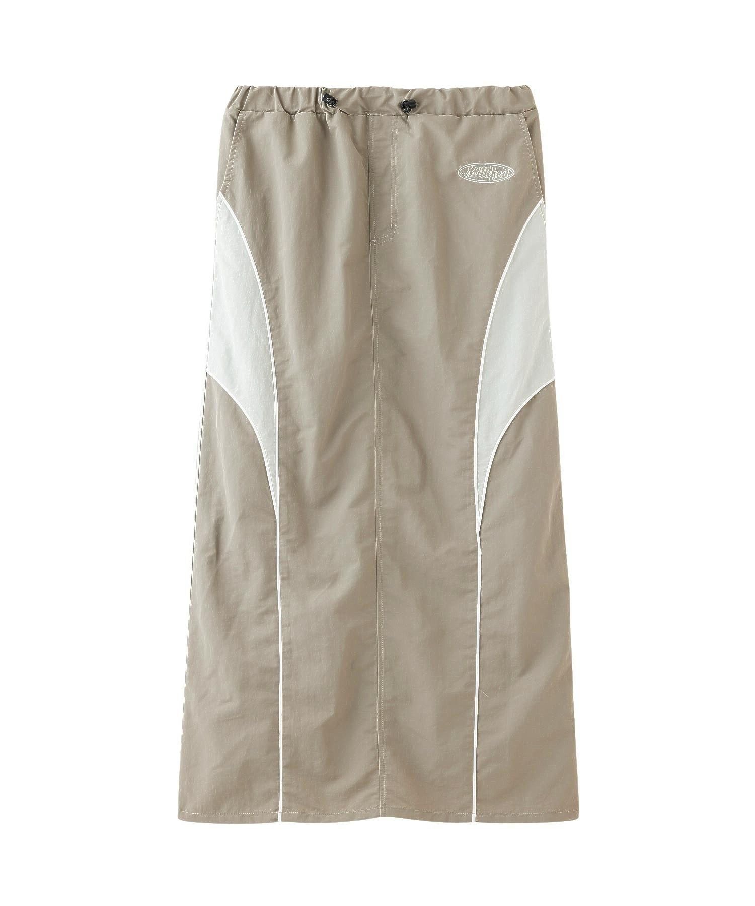 【ミルクフェド/MILKFED.】のLINE PIPING LONG SKIRT インテリア・キッズ・メンズ・レディースファッション・服の通販 founy(ファニー) 　ファッション　Fashion　レディースファッション　Fashion for Women　スカート　Skirts　ロングスカート　Long Skirts / Maxi & Midi Skirts　ガーリー　Girly, Feminine Style　ジャケット　Jacket, Outerwear　セットアップ　Set-Up, Coordinated Outfit　トレンド　Trend, Trending Now　パイピング　Piping, Trim Design　マキシ　Maxi, Full Length　ロング　Long, Long-Length　再入荷　Restock / Back in Stock　おすすめ　Recommended / Our Picks　GREEN|ID: prp329100004867431 ipo3291000000036258144