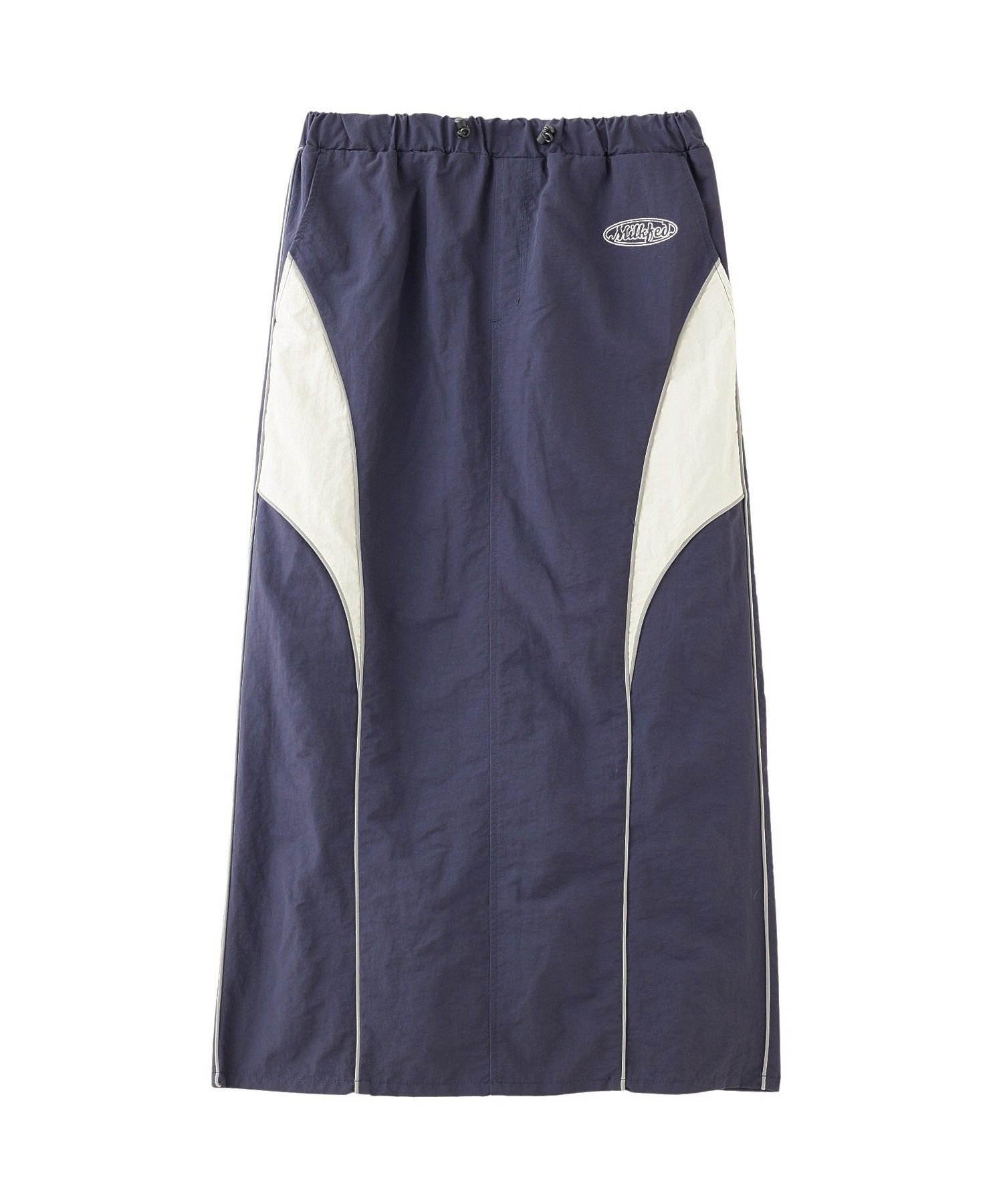 【ミルクフェド/MILKFED.】のLINE PIPING LONG SKIRT インテリア・キッズ・メンズ・レディースファッション・服の通販 founy(ファニー) 　ファッション　Fashion　レディースファッション　Fashion for Women　スカート　Skirts　ロングスカート　Long Skirts / Maxi & Midi Skirts　ガーリー　Girly, Feminine Style　ジャケット　Jacket, Outerwear　セットアップ　Set-Up, Coordinated Outfit　トレンド　Trend, Trending Now　パイピング　Piping, Trim Design　マキシ　Maxi, Full Length　ロング　Long, Long-Length　再入荷　Restock / Back in Stock　おすすめ　Recommended / Our Picks　NAVY|ID: prp329100004867431 ipo3291000000036258145