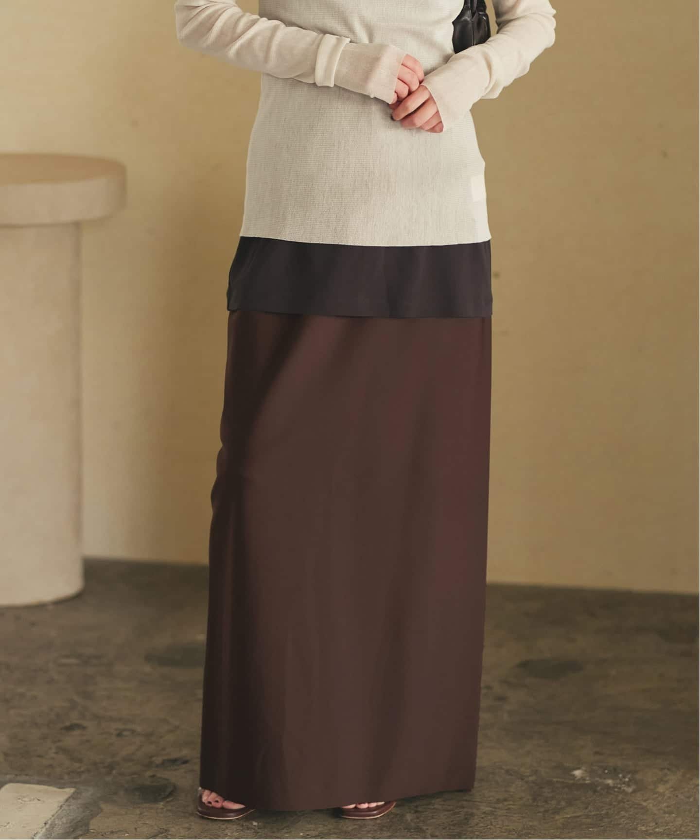 【プラージュ/Plage】の《追加》R IAM ダイバータイトスカート インテリア・キッズ・メンズ・レディースファッション・服の通販 founy(ファニー) 　ファッション　Fashion　レディースファッション　Fashion for Women　スカート　Skirts　ジュエリー　Jewelry, Accessories　ストレッチ　Stretch, Stretchy Fabric　スリット　Slit, Slit Detail　人気　Popular, Best Seller　再入荷　Restock / Back in Stock　ブラウン|ID: prp329100004867436 ipo3291000000036258162