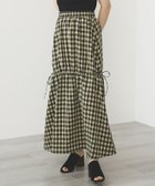 【ビームス ウイメン/BEAMS】のBEAMS HEART / チェック ドロストスカート 人気、トレンドファッション・服の通販 founy(ファニー) ファッション Fashion レディースファッション Fashion for Women スカート Skirts おすすめ Recommended / Our Picks カットソー Cut and Sewn Top ギンガム Gingham, Gingham Fabric チェック Check, Plaid, Tartan フェミニン Feminine, Girly リボン Ribbon, Bow ロング Long, Long-Length thumbnail BROWN|ID: prp329100004867437 ipo3291000000036258165