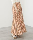 【ビームス ウイメン/BEAMS】のBEAMS HEART / チェック ドロストスカート 人気、トレンドファッション・服の通販 founy(ファニー) ファッション Fashion レディースファッション Fashion for Women スカート Skirts おすすめ Recommended / Our Picks カットソー Cut and Sewn Top ギンガム Gingham, Gingham Fabric チェック Check, Plaid, Tartan フェミニン Feminine, Girly リボン Ribbon, Bow ロング Long, Long-Length thumbnail ORANGE|ID: prp329100004867437 ipo3291000000036258166