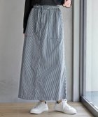 【アールピーエス/rps】のヒッコリーベイカースカート 人気、トレンドファッション・服の通販 founy(ファニー) ファッション Fashion レディースファッション Fashion for Women スカート Skirts ポケット Pocket, Pocket Detail thumbnail ネイビー|ID: prp329100004867438 ipo3291000000036258170