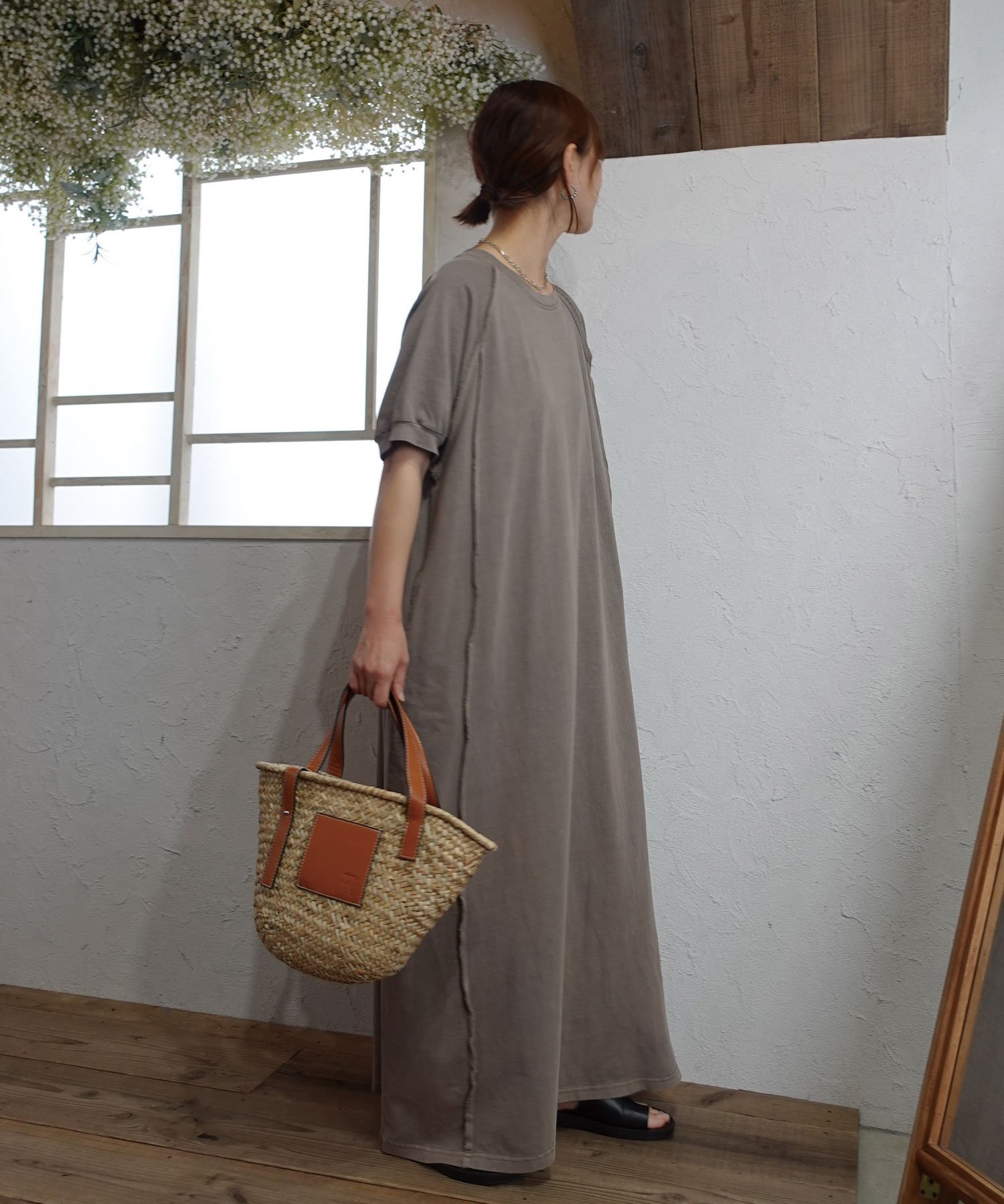 【コーナーズ/CORNERS】の【CORNERS by KR】ピグメントデザインカットロングワンピース インテリア・キッズ・メンズ・レディースファッション・服の通販 founy(ファニー) 　ファッション　Fashion　レディースファッション　Fashion for Women　ワンピース　Dresses　アクセサリー　Fashion Accessories　春　Spring　キャップ　Cap, Baseball Cap　サングラス　Sunglasses, Shades　デニム　Denim, Jeans Material　おすすめ　Recommended / Our Picks　夏　Summer　カーキ|ID: prp329100004867442 ipo3291000000036258188