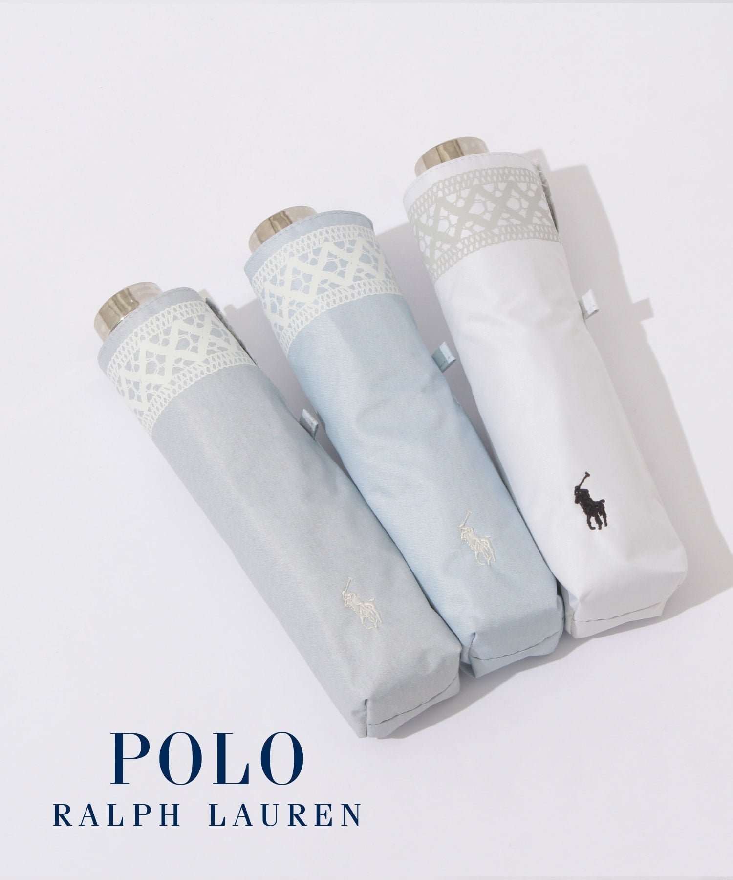 【ムーンバット/MOONBAT】のPOLO RALPH LAUREN/晴雨兼用日傘 レース 折りたたみ傘 インテリア・キッズ・メンズ・レディースファッション・服の通販 founy(ファニー) ファッション Fashion レディースファッション Fashion for Women レイングッズ・傘・晴雨兼用傘 Umbrellas & Rain Gear トレンド Trend, Trending Now レース Lace, Lace Fabric 傘 Umbrella, Parasol 日傘 Parasol, UV Umbrella グレー|ID: prp329100004867463 ipo3291000000036258306