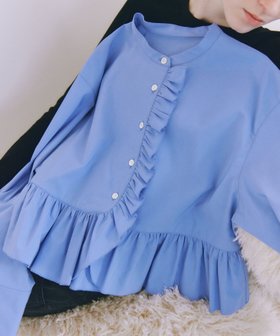 【アダム エ ロペ/ADAM ET ROPE'】の【サステナブル】ロングスリーブフリルブラウス 人気、トレンドファッション・服の通販 founy(ファニー) ファッション Fashion レディースファッション Fashion for Women トップス・カットソー Cut & Sew Tops シャツ・ブラウス・オフィスカジュアル Elegant Blouses & Button-Ups オケージョン Occasion Wear ギャザー Gathered, Ruffled ショート Short, Short Length ジャケット Jacket, Outerwear ストレッチ Stretch, Stretchy Fabric スラックス Slacks, Dress Pants デニム Denim, Jeans Material フェミニン Feminine, Girly フリル Frill, Ruffle フロント Front, Front Design ポケット Pocket, Pocket Detail ワイド Wide, Wide Fit おすすめ Recommended / Our Picks 2026年 2026 |ID:prp329100004867888