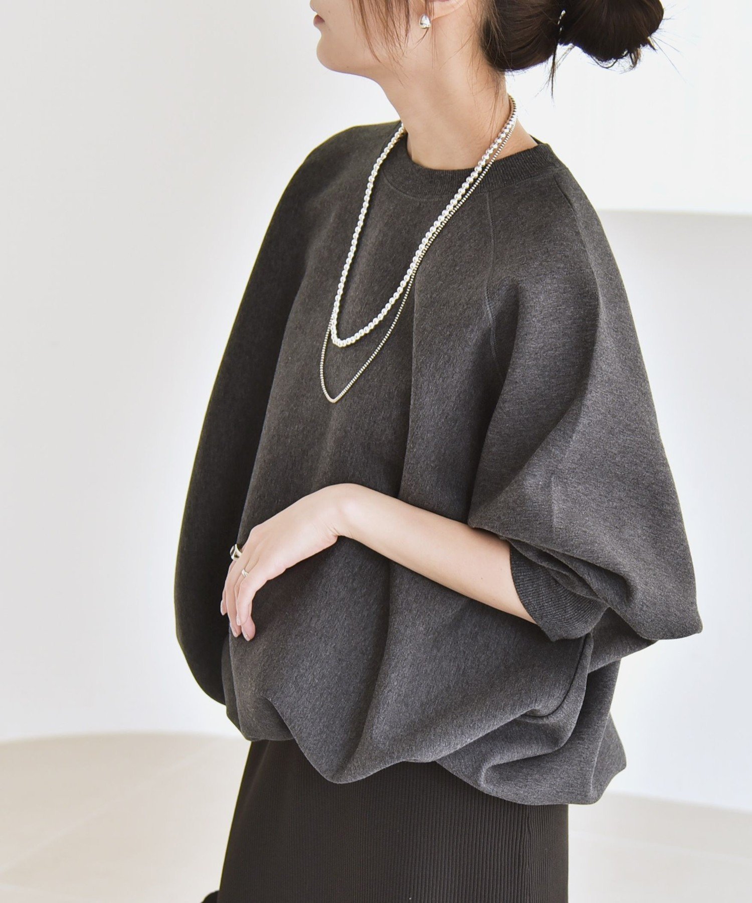 【シップス フォー ウィメン/SHIPS】のquaranciel 洗濯機可能 ポンチ ドロスト ルーズ プルオーバー 人気、トレンドファッション・服の通販 founy(ファニー) 　ファッション　Fashion　レディースファッション　Fashion for Women　トップス・カットソー　Cut & Sew Tops　カジュアルプルオーバー・ニットトップス　Pullovers & Knit Tops / Casual Pullovers　洗える　Machine Washable　スウェット / スエット　Sweatshirt, Sweatwear　スクエア　Square, Square Shape　バランス　Balance, Style Balance　ビッグ　Big, Oversized　ボトム　Bottoms, Lower Wear　リラックス　Relax, Relaxed Fit　ルーズ　Loose, Oversized　おすすめ　Recommended / Our Picks　2026年　2026　 other-1|ID: prp329100004867889 ipo3291000000036264860